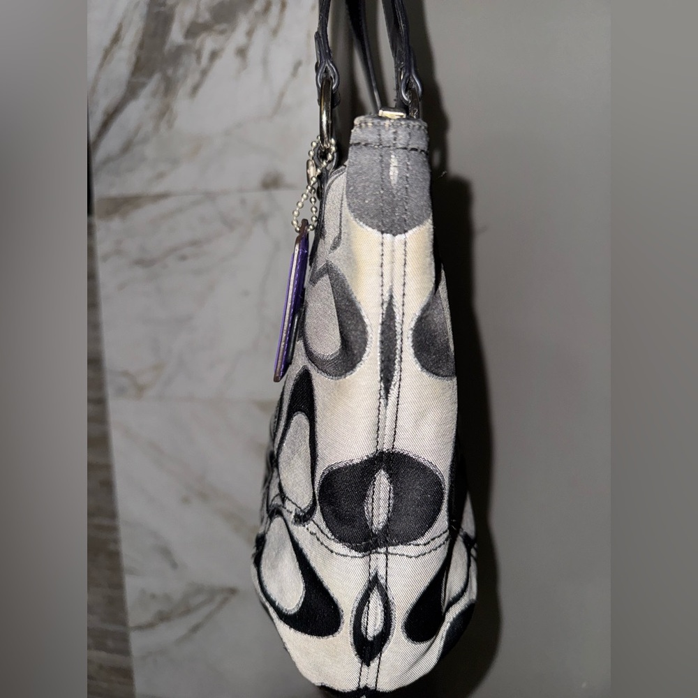 Coach Black and Gray Signature Tote Bag - Picture 3 of 10